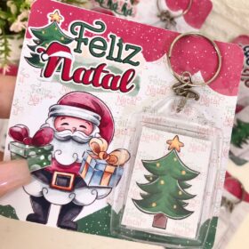 Chaveiro com tag Feliz Natal