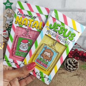 Chaveiro com envelope Hohoho